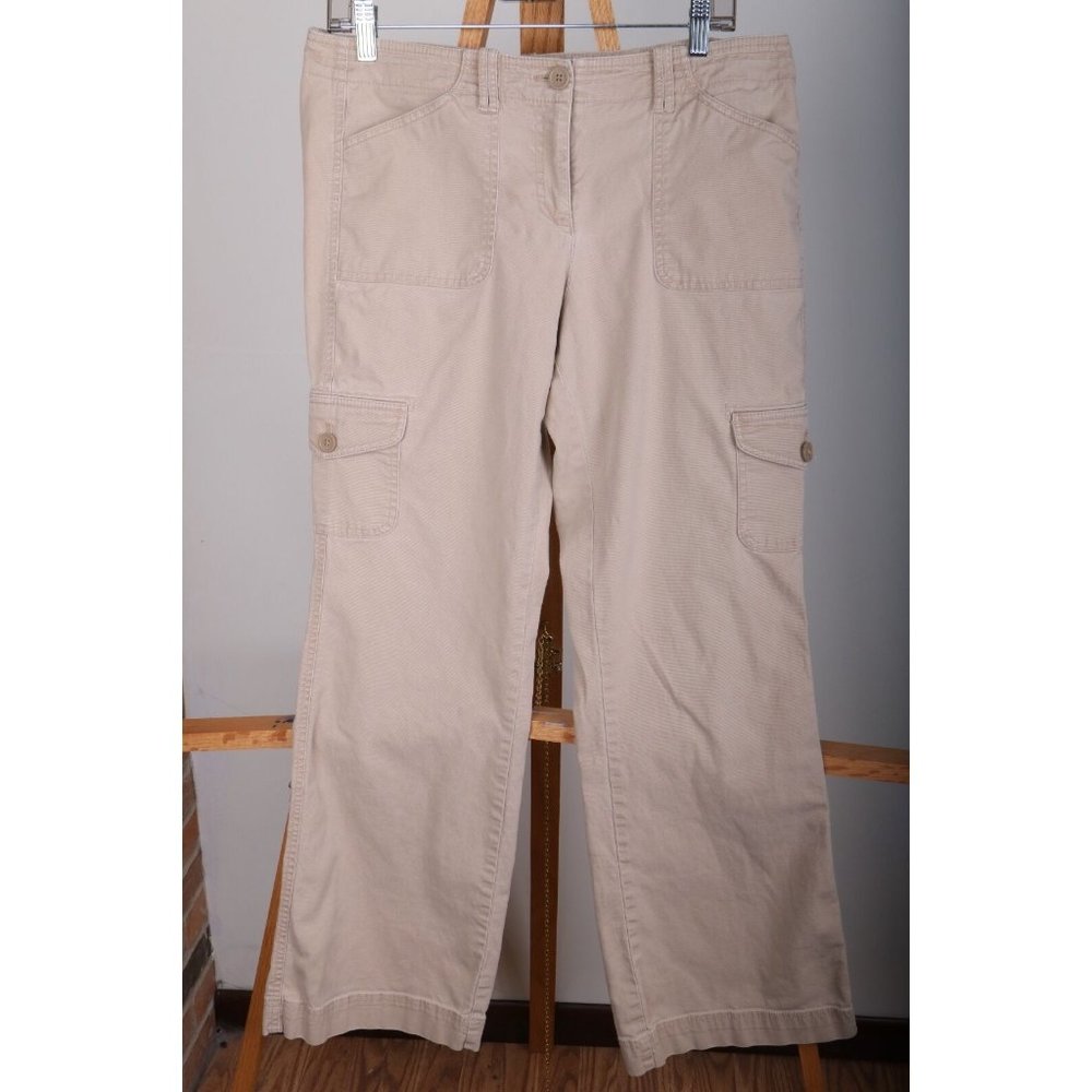 New York & Company Khaki Chino Casual Dress Pants Women's Size 10
